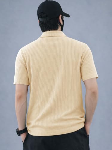 Image of Noble Monk Men's Solid Regular Fit Polo Shirt