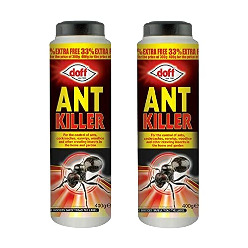 Ant Killer Powder for Indoor and Outdoor Use - Strongest Ant Killer for Lawns, Home, Garden to Kill Ants, Cockroaches, Woodlice, Earwigs and Crawling Insects (Pack of 2)