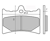 Bremsbeläge Organische vorne GILERA Nordwest 600 1991-1991