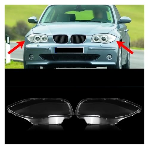 Couvercle de phare en verre pour BMW Série 1 E87 E81 E82 E88 2003-2011 - 6