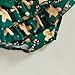 POZMTIORE Newborn Baby Girls Christmas Outfits Santa Claus/Gingerbread Print Romper+Tutu Skirt+Socks+Headband 4Pcs (Green, 3-6 Months)