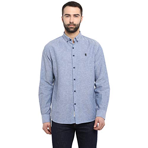 Image of Red Tape Men Dark Blue Full Sleeve Shirt