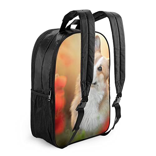 Mochila Corgi de moda para llevar material escolar y equipaje de mano útil 5