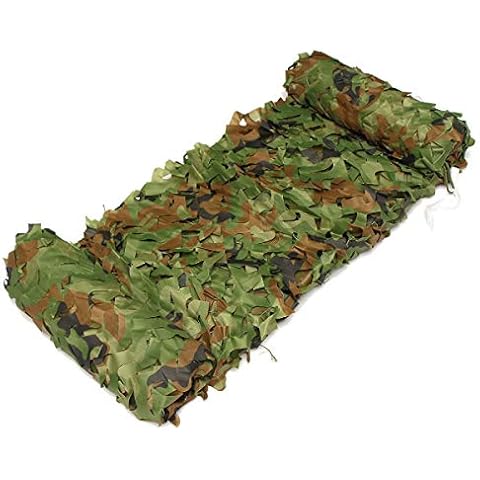 Gocher Shelter Military Hunting Camouflage Net Woodland Army Camping Sun Shelter Tent Shade-2×3m(6.6×10ft) Cover