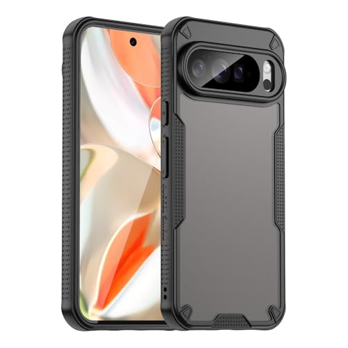 Coque Google Pixel 9A silicone givré noir rigide arrière protection