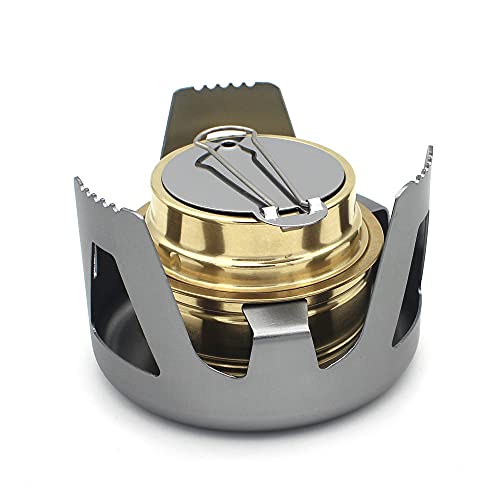 EdirFtra Mini Horno portátil de Alcohol al Aire Libre Horno de Camping Ligero Quemador cómodo Horno de Seguridad para Barbacoa, Picnic, Cocina al Aire Libre, 170g,B