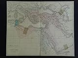  L\'Empire Ottoman, avant le traité de Berlin (1878), L. Dussieux, gravé par Marlier. Teilcolorierte Landkarte - Lithographie