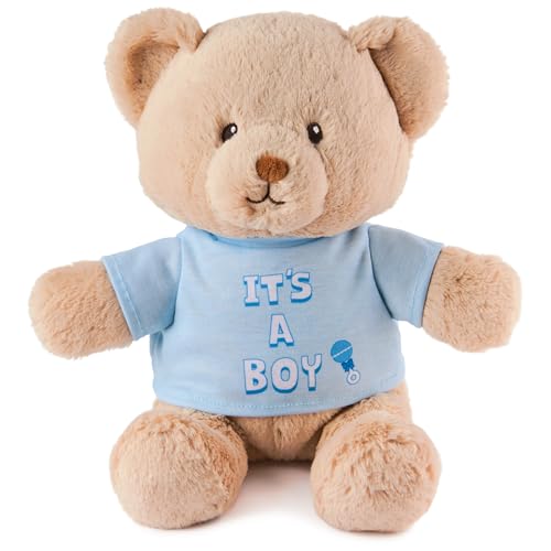 Ours en peluche GUND brun de 30 cm avec t-shirt bleu pour enfant