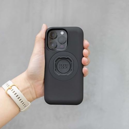 Quad Lock Motorcycle Fork Stem Phone Mount Kit with Vibration Dampener and iPhone SE (3rd / 2nd Gen) & 8/7 MAG Case