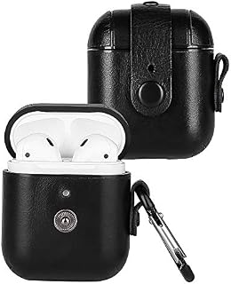Wilken Apple AirPod Case with AirPod Cleaning Kit | Top Grain Leather Wrapped