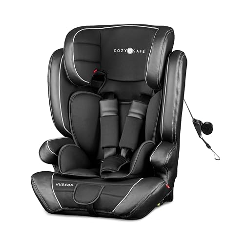 Cozy N Safe Hudson,25KG 5-Point Integral Harness, Group 1/2/3 9-36kg, 9 Months to 12 Yrs, ISOFix & Top Tether, Side Impact Protection, Adjustable Headrest, Forward Facing, Child/Toddler Car Seat