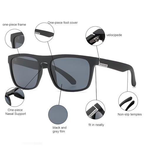 Sleek Square - Frame Sunglasses with Black Rim - Single Unit4