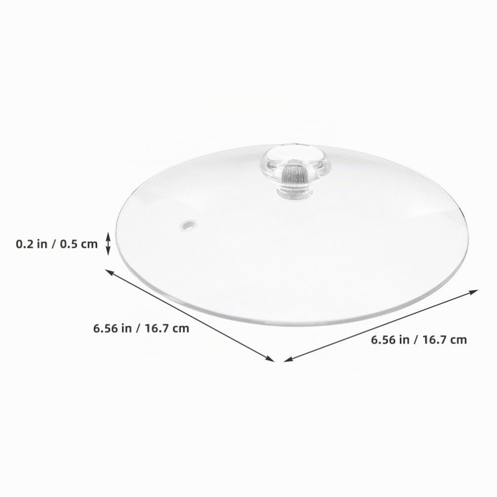 PRETYZOOM Tapa de Vidrio para Sartén Resistente al Calor, Transparente y Fácil de Limpiar, Cubierta Redondeada para Ollas y Utensilios de Cocina Varios estilos