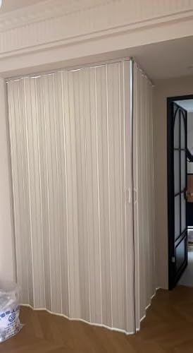 Porta doccia scorrevole, impermeabile, pieghevole, a fisarmonica, per risparmiare spazio in bagno, dispensa, corridoio