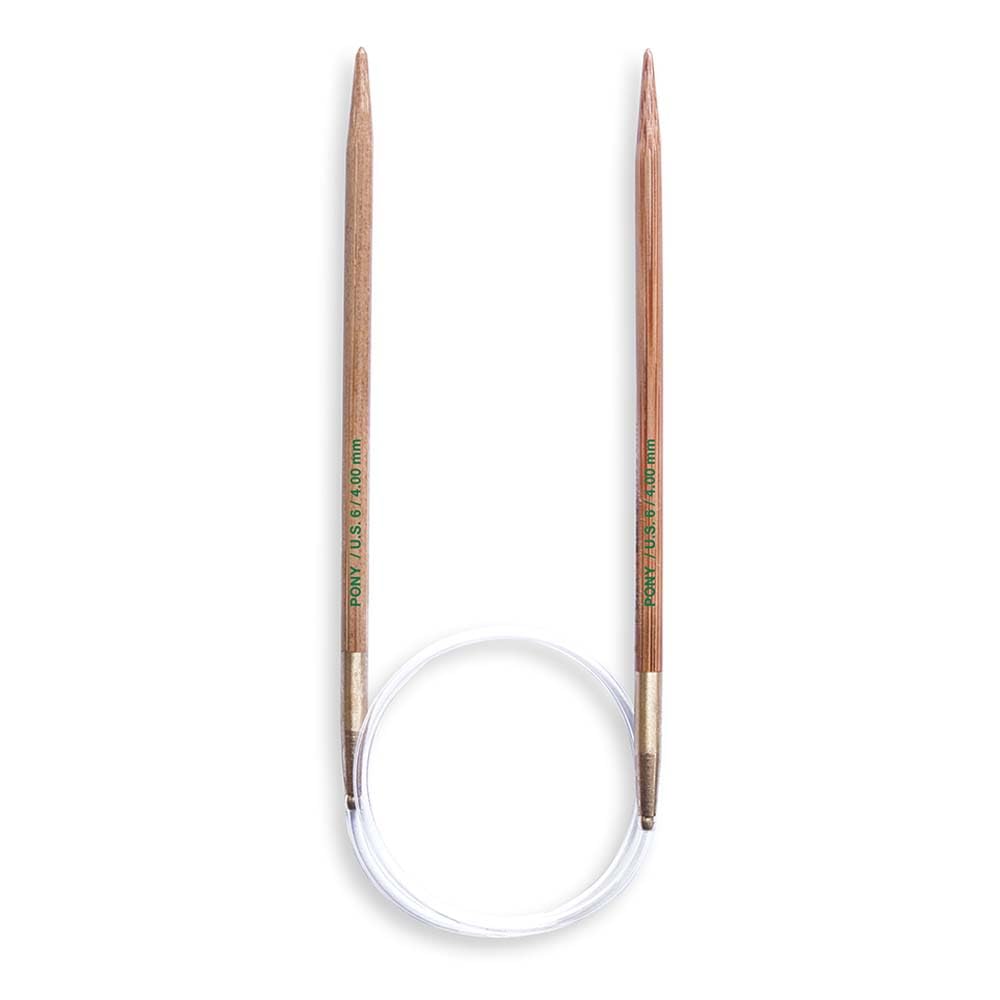 Pony Bamboo Circular Knitting Needle 40cm 4.00mm - 1pc