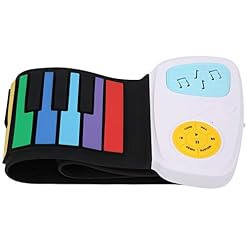 Vbest life 49 Touches Roll Up Piano Portable ¨¦lectronique Multi-Couleurs Hand Roll Piano Instrument de Musique Clavier en Silicone Enfant Jouet Adulte - Les Beatles, Paul McCartney, John Lennon, RIngo Starr, George Harrison Vbest life 49 Touches Roll Up Piano Portable ¨¦lectronique Multi-Couleurs Hand Roll Piano Instrument de Musique Clavier en Silicone Enfant Jouet Adulte – Image 6