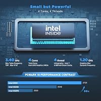 NiPoGi Mini PC W-11 Pro Ιntel Alder Lake-Ν N100(bis 3,4 GHz) 16GB DDR4 1TB SSD, Mini Computer HDMI 2.0 UHD Display 4K@60Hz Desktop PC Gigabit Ethernet/2.4+5G WiFi/BT4.2 für Büro – Ansicht 2