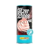 DECOCINO Glitzerschnee rosa - essbarer glitzer Schnee, funkelndes Highlight, rosa, Ideal für Kuche, Torten, Cupcakes, Muffins, Waffeln, Dessert, backfest