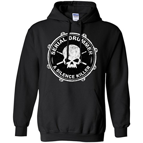 Swag Attack Gear Serial Drummer Hoodie-Black-XL