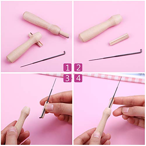 150 PCS Needle Felting Tools for Beginner, Needle Felting Kit, 39 Colors Wool Roving Set Include Curly Wools, with Wool Felt Tools and Foam Mat for DIY Complete Needle Felting Starter Kit - Thumbnail 2