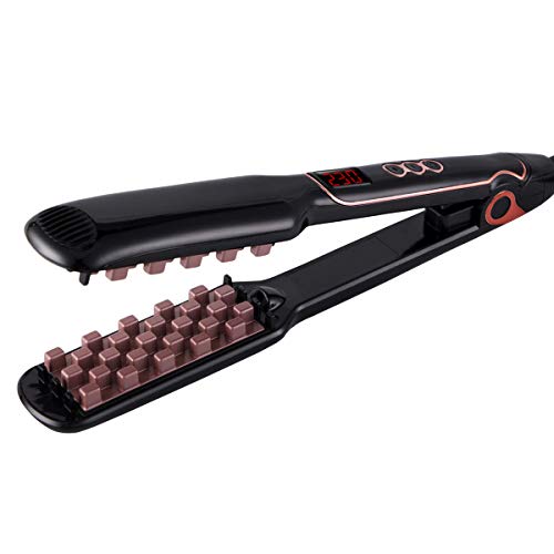 Hair Volumizing Iron Flat Iron Hair Curler Digital Flat Iron with LCD Display Hair Straightening