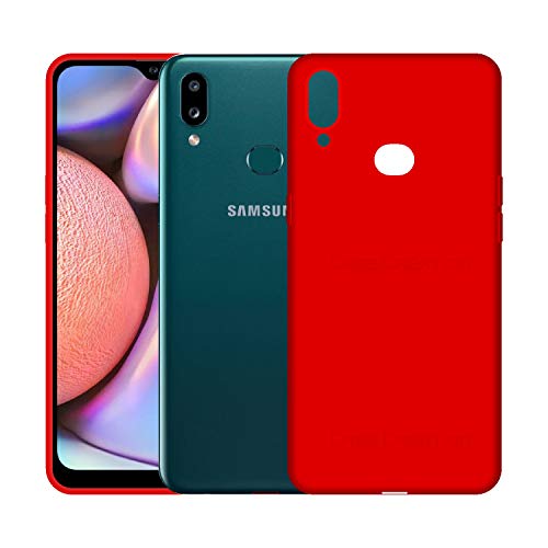 Image of Case Creation Luxurious OG Series for Samsung A10s Case Cover,Anti-Dirty Slim Case Frosted Matte Cute Candy TPU Raised Bezel (Splash of Color) Back Cover for Samsung Galaxy A10s -Wine Red