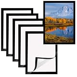 Black Magnetic Photo Frame, 6 Pieces A4 Picture Photo Diamond Art Frames, 32,5 x 23,8 cm Magnetic Diamond Art Frame, Diamond Painting Accessories, for Wall Decoration at Home, Refrigerator, Door