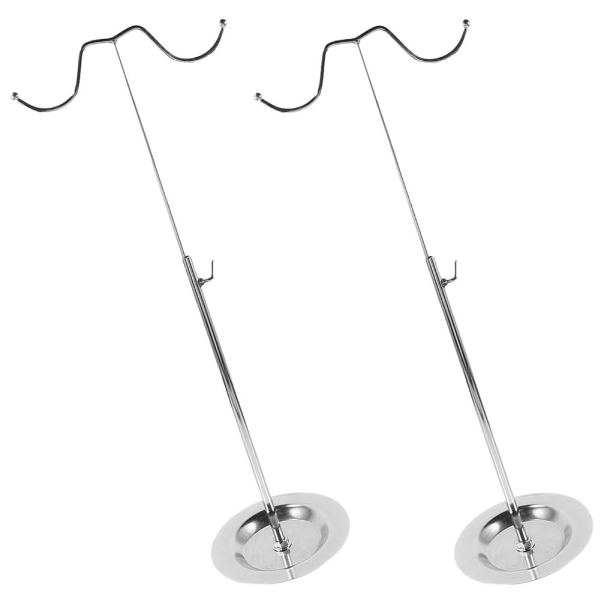 VALICLUD 2piezas Soporte Ajustable De Metal Para Bolsos Expositor Con Doble Colgador Resistente y Seguro Para Mesa Organizador Para Hogar y Tienda