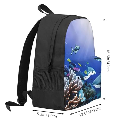 Sac à dos imperméable grande capacité requin protège vos affaires - 3