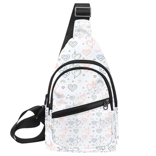 Sac de poitrine voyage et randonnée multicolore pour explorer l'esprit libre