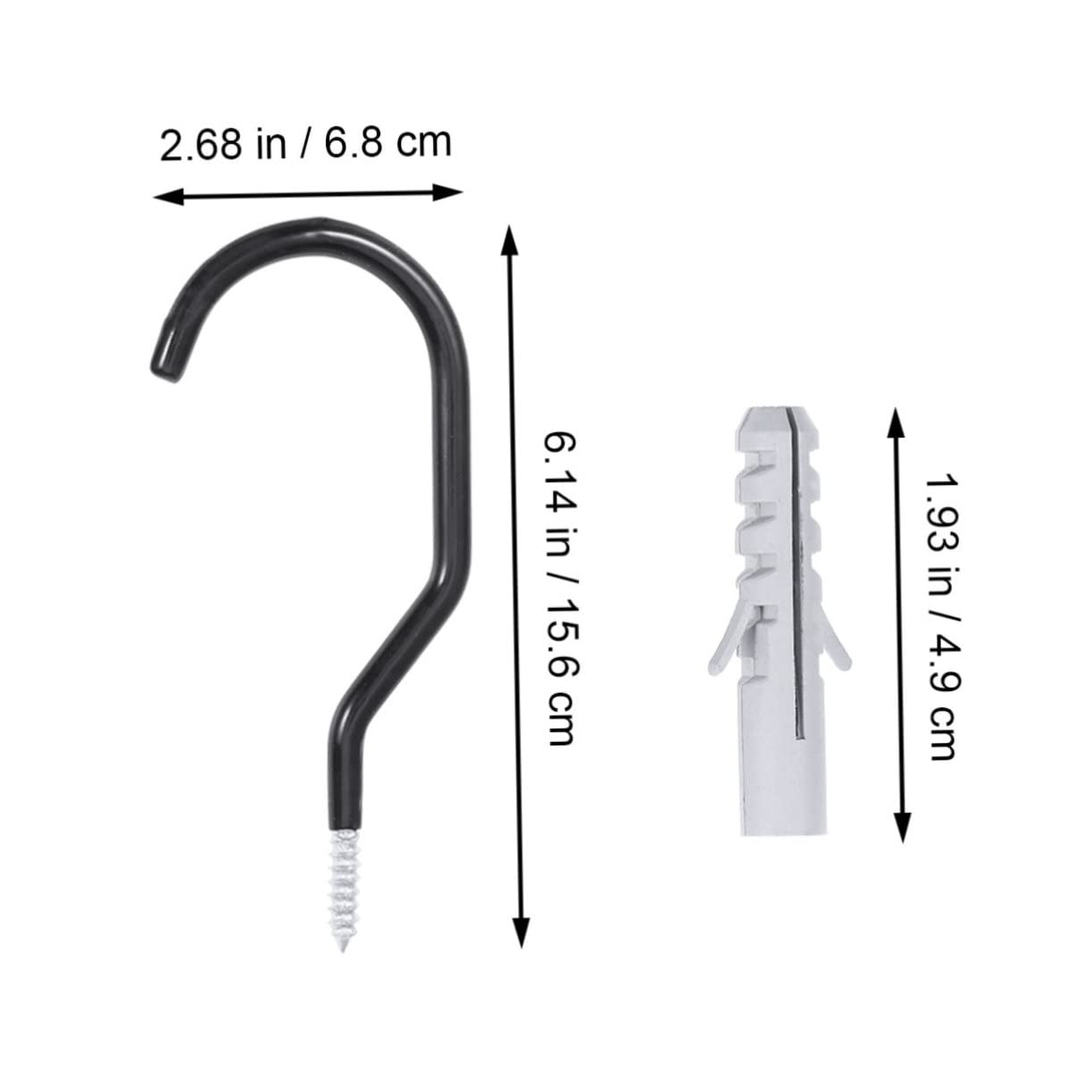 ERINGOGO 10 Ganci per Bicicletta Resistenti in con Viti Supporto Parete e Soffitto per Garage Ganci Antiscivolo per Ibride e Bici