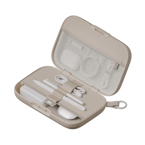 Image of DailyObjects Sand Park Tech Organiser | Travel Digital Accessories Storage Bag | Compact Travel Case for Camera Cables, Chargers, Memory Cards & Accessories | Durable & Stylish Storage Pouch