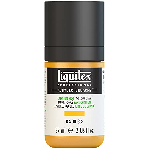 Liquitex Guazzo Acrilico Professionale, Cadmium Free Yellow Deep, 59 Ml (Confezione Da 1)