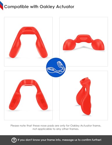 Image of BLAZERBUCK Replacement Nose Pads Piece for Oakley Actuator OO9250-Standard Fit | Low Bridge Fit