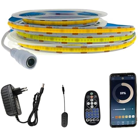 FOLGEMIR COB LED Strip with Bluetooth Control Cover