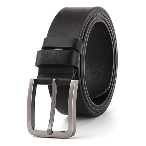 Classic Genuine Leather Belt for Jeans – Versatile for Golf, Dress Pants, or Casual Shirts