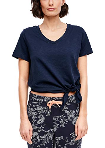 S.Oliver T-Shirt, 5835 Blu Scuro Acciaio, S Donna