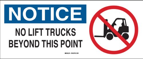Panneau No Lift Trucks en fibre de verre de sécurité entrepôt