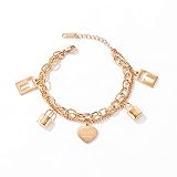 PSY Bracelet chaîne pour femmeRéglableChaîne Bricolage Convient aux Bracelets Originaux Cadeau fête des mères Charme Chunky Bijoux de Mode