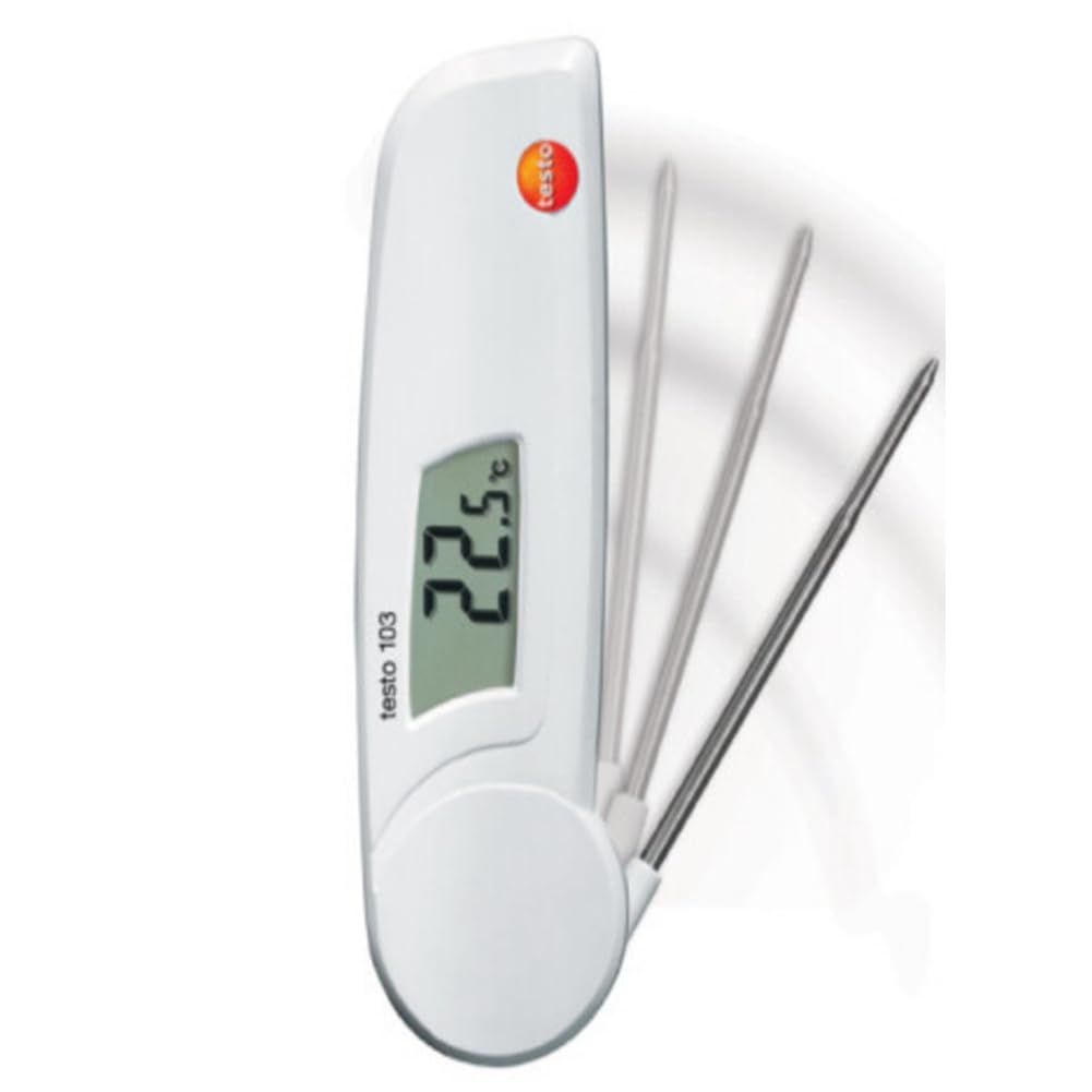 Termómetro de Penetración con Sonda Plegable, Termómetro Digital LCD, Termómetro de Seguridad Alimentaria T103 (-30 °C A +220 °C) 0560 0103