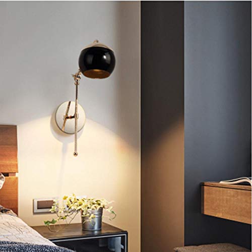 Preisvergleich Produktbild Postmoderne Golden Iron Wandleuchte Glas Lampenschirm Wandleuchten Beleuchtung Wohnzimmer Schlafzimmer Nacht Deko Flur Gang Luminarie