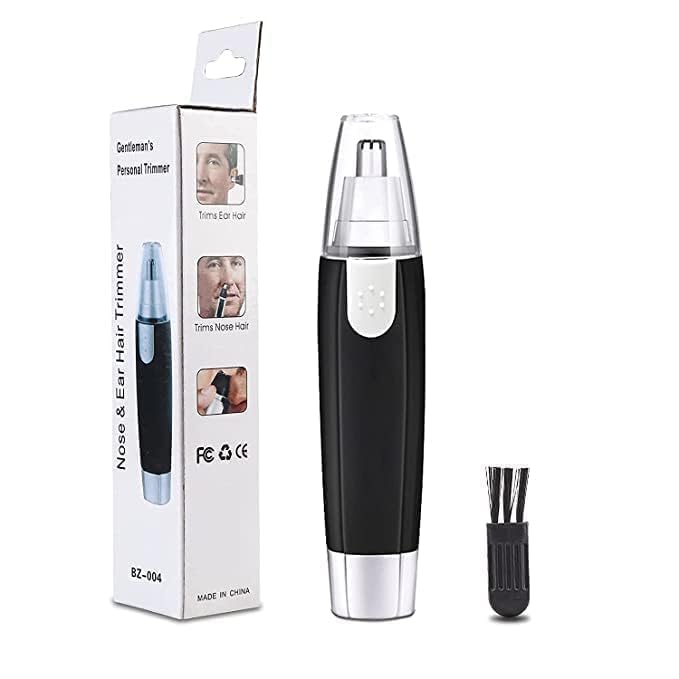 Image of YETI 3-in-1 Electric Nose & Ear Hair Trimmer - Stainless Steel Blades, Painless Grooming for Men & Women (Black)