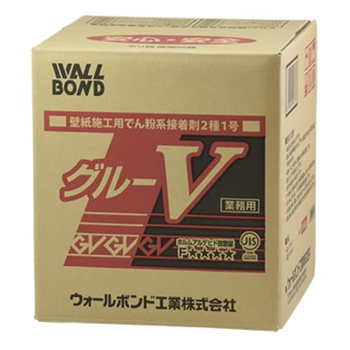 Amazon | ウォールボンド工業 グルーV 壁紙施工用 でん粉系接着剤 16kg