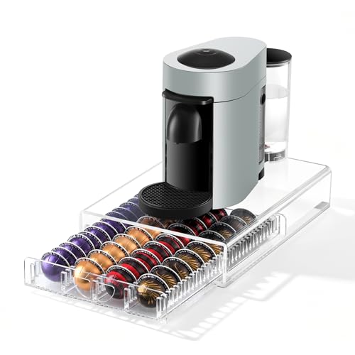 Image of Nespresso Pod Holder Drawer Organizer for Vertuo Pods,Coffee Pod Organizer
