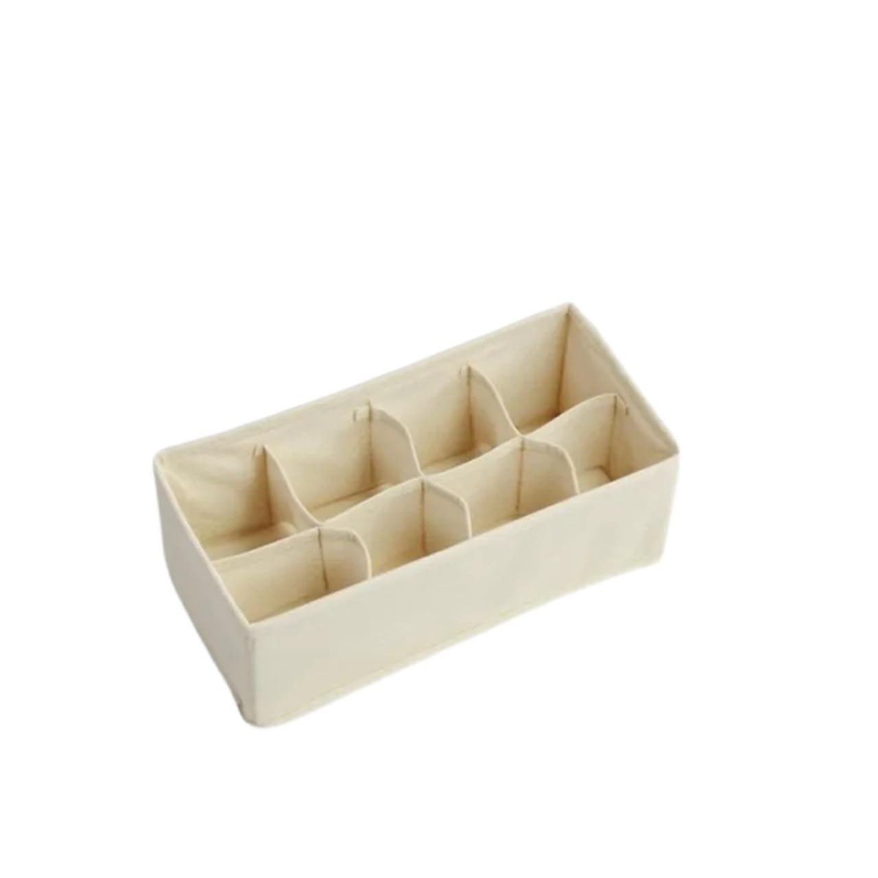 LADFRTYU Sock Storage Box Drawer Underwear Storage Organizer Socks And Bra Pants Box Cabinet For Clothes Ties Wardrobe(8grid-yellow)