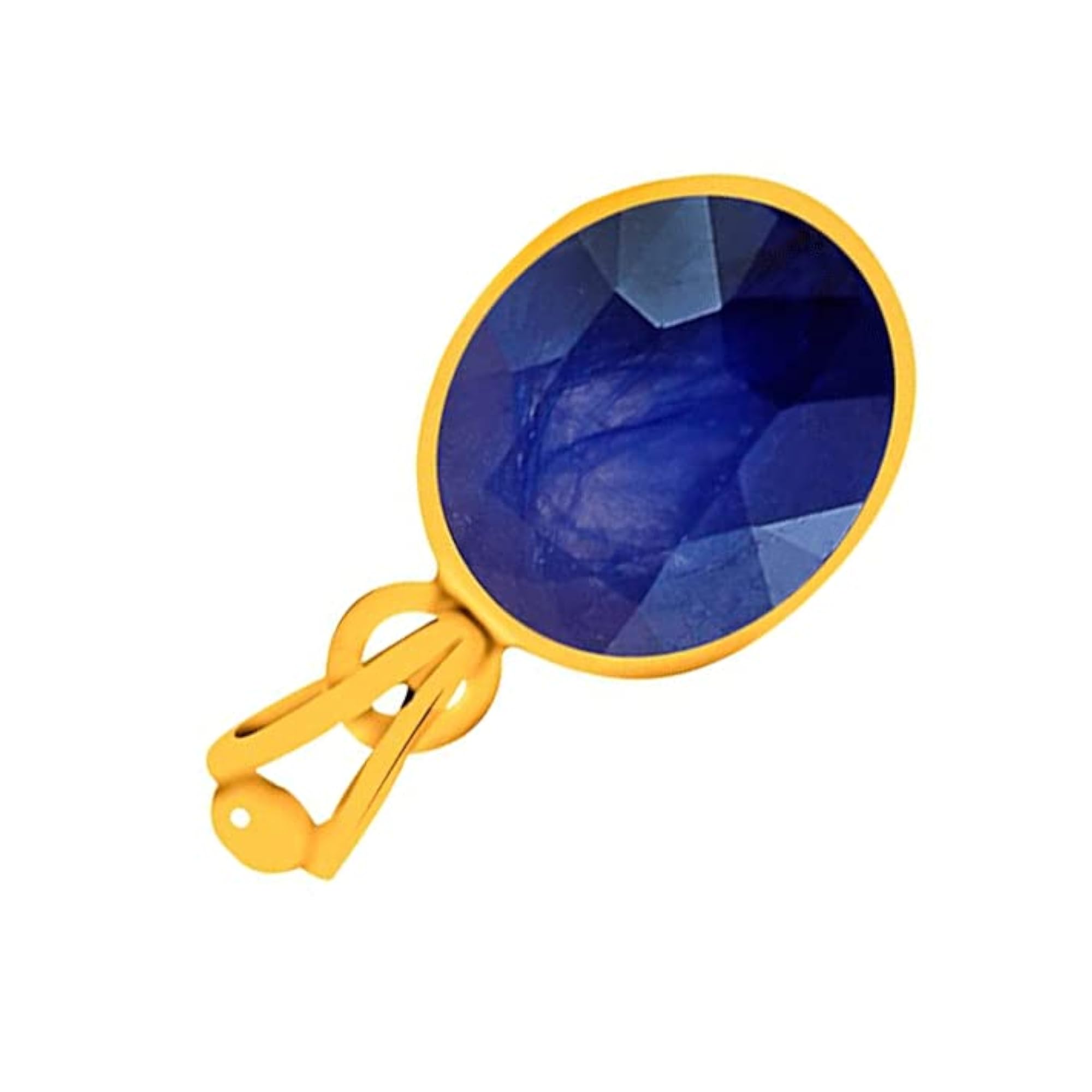 Copper Panchdhatu Blue Sapphire Stone Pendant Locket
