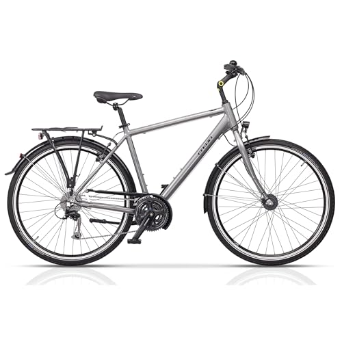 Airtracks Bicicleta de trekking para hombre, 28 pulgadas, Creon Areal VB, 24 marchas, Shimano Alivio RD-T4000 SGSL, altura del marco: 48 cm, 52 cm, 56 cm, 60 cm, año del modelo 2025 (52 cm (altura 165