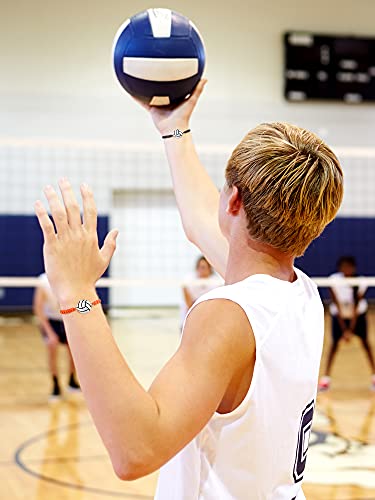 Jadive 20 Pieces Volleyball Bracelets Adjustable Volleyball Charm Bracelet Volleyball Cord Braided Rope Bracelet With Charm Gifts For Graduation Girl Teens Most Sport Team Players (Mixed Colors) #TOP5