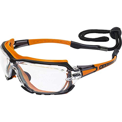 Global Vision Octane Anti-Fog Sport Motorcycle Sunglasses Orange Frame w/Clear Lenses4