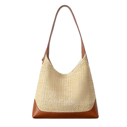 Bolso Tote de paja para mujer estilo verano miniatura 1